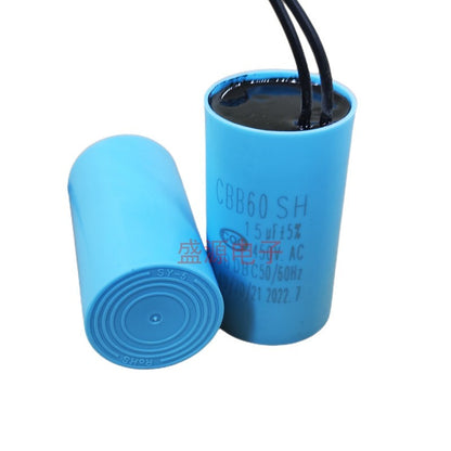 ‌CBB60 Start Run Capacitor 4UF 6UF 7UF 8UF 10UF 12UF 13UF 15UF 20UF 25UF 30UF 35UF 40UF 45UF 50UF 60UF Explosion-Proof Waterproof for Pumps, Washing Machines