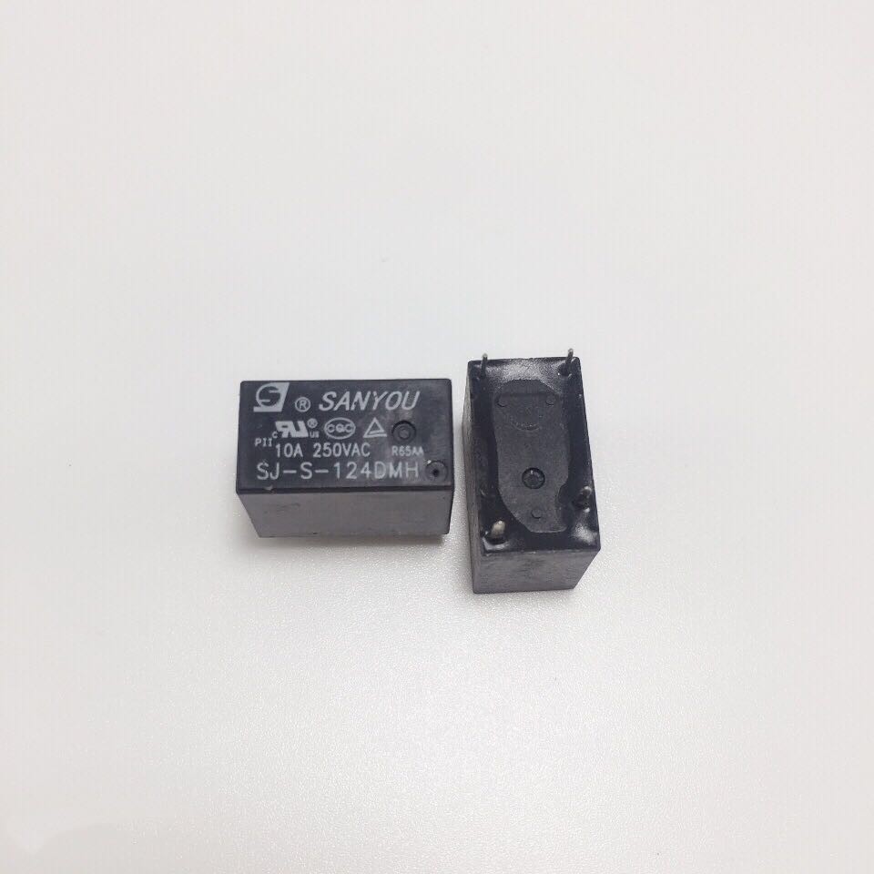 2Pcs SANYOU SJ-S Relay 4Pin Automotive Relay Universal Power Relay SJ-S-105DM 109 112 118 124DMH