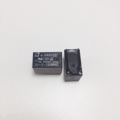 2Pcs SANYOU SJ-S Relay 4Pin Automotive Relay Universal Power Relay SJ-S-105DM 109 112 118 124DMH