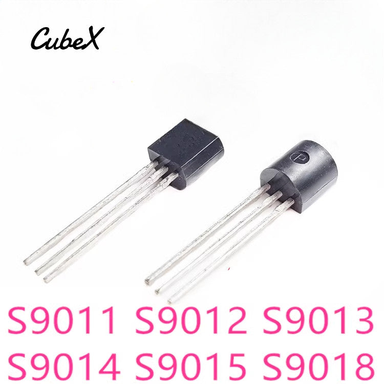 50Pcs S9011 S9012 S9013 S9014 S9015 S9018 NPN/PNP Bipolar Transistors TO-92