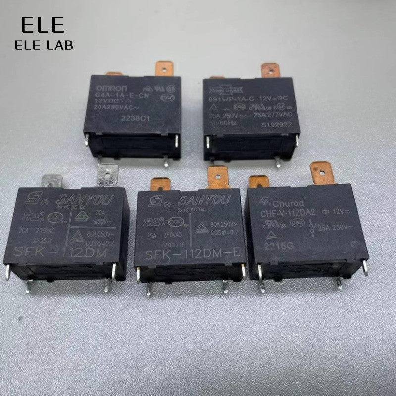 ‌SFK-112DM Relay Universal 12V 30A Power Relay for Midea, Haier, Gree Air Conditioners & Water Heaters SFK-112DM-E G4A-1A-E-CN 891WP-1A-C CHF-V-112DA2 MPY-S-112-A RF-SS-112DMF