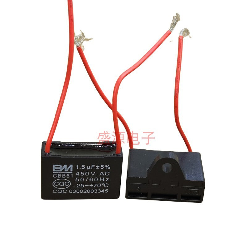 BM CBB61 Starting Capacitor for Fans, Exhaust Fans, Ceiling Fans, Floor Fans 1UF 1.2UF 1.5UF 1.8UF 2.5UF 3UF 4UF 5UF 6UF Motor Run Capacitor