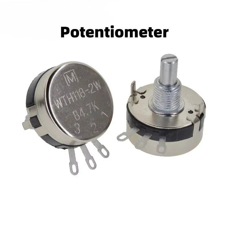 WTH118 Potentiometer 1K 2.2K 4.7K 10K 22K 47K 100K 220K 330K 470K 1M Potentiometer 2W 1A