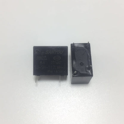 2Pcs SANYOU SJ-S Relay 4Pin Automotive Relay Universal Power Relay SJ-S-105DM 109 112 118 124DMH