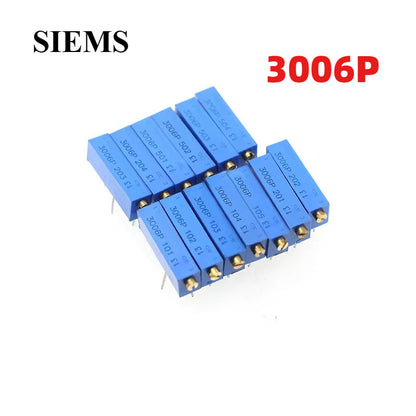 3006P Precision Multi-turn Adjustable Potentiometer 3006 Trimmer Potentiometer 100R-1M ohm 200R 500R 1K 2K 5K 10K 20K 50K
