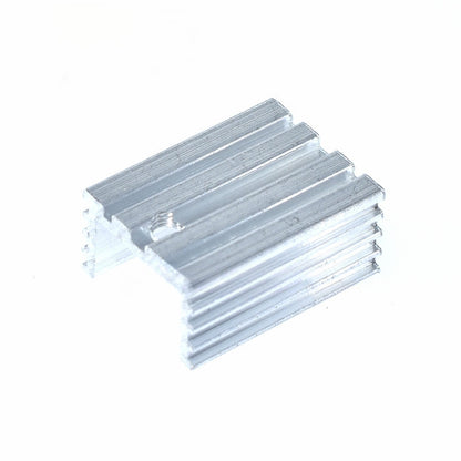 10Pcs 21x15x10mm Aluminum Heat Sink With needle/No Needle Dual Versions Efficient Cooling for TO-220 Transistors/MOSFETs