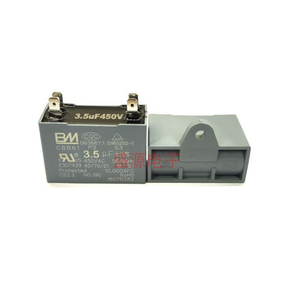 ‌Original BMBAI CBB61 450V AC Air Conditioning Fan Motor Starting Capacitor 4Pin 1UF/1.2UF/1.5UF/2UF/2.5UF/3UF/3.5UF/4UF/4.5UF/5UF/6UF