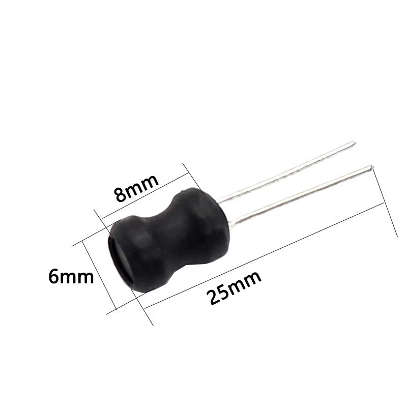 40/20/10Pcs Power Inductor DIP 0608 6X8mm Inductance Copper Coil 4.7UH 10UH 22UH 33UH 47UH 68UH 100UH 220UH 330UH 470UH 680UH 1MH 10MH