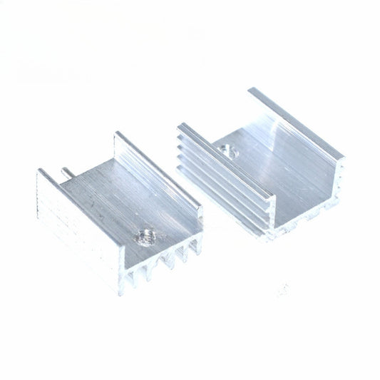 10Pcs 21x15x10mm Aluminum Heat Sink With needle/No Needle Dual Versions Efficient Cooling for TO-220 Transistors/MOSFETs