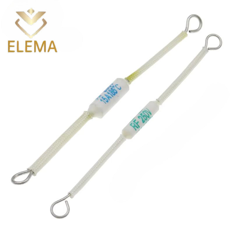 RF Rice Cooker Ceramic Temperature Fuse 10A/15A/20A 250V Ceramic Temperature Fuse For Electric Rice Cooker Safeguard Resistance 165/185/216/230/240Degrees