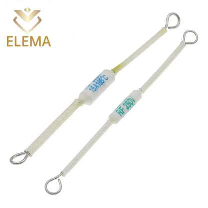 RF Rice Cooker Ceramic Temperature Fuse 10A/15A/20A 250V Ceramic Temperature Fuse For Electric Rice Cooker Safeguard Resistance 165/185/216/230/240Degrees