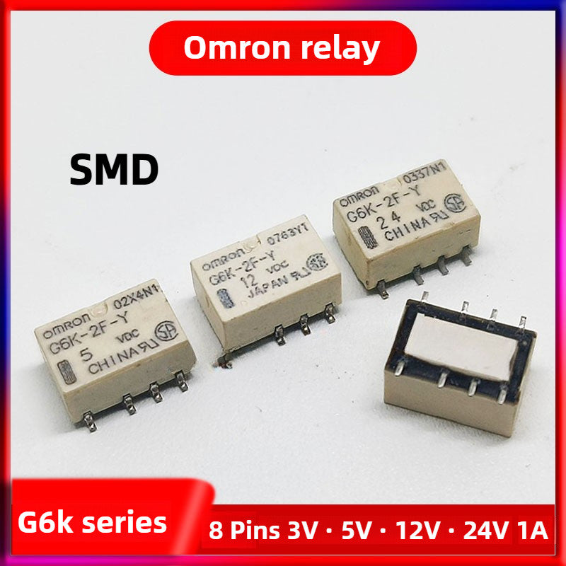 Original Relay G6K HFD4/5 HFD4/12 HFD4/24 -S G6K-2P-Y G6K-2F-Y