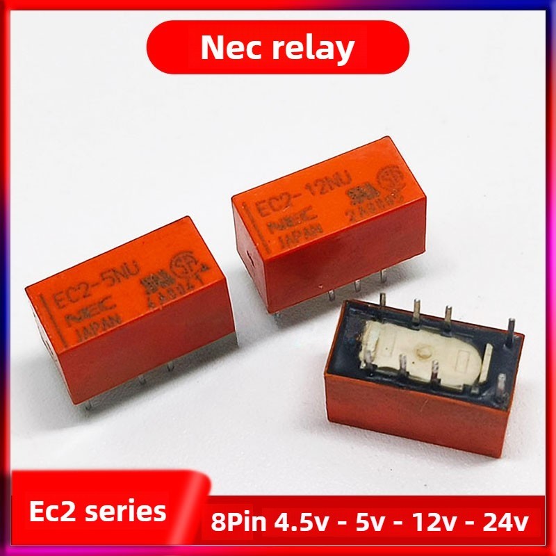 2‌Pcs Original G6S-2 TX2 NEC EC2 Relay 3V 5V 12V 24V EC2-4.5NU EC2-5NU EC2-12NU EC2-24NU