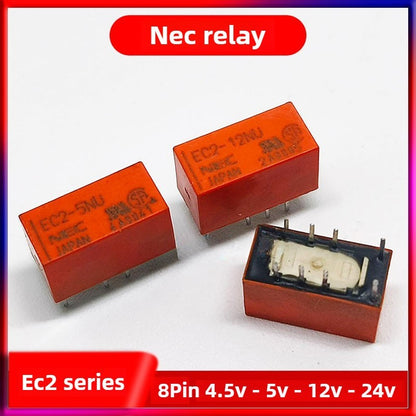 2‌Pcs Original G6S-2 TX2 NEC EC2 Relay 3V 5V 12V 24V EC2-4.5NU EC2-5NU EC2-12NU EC2-24NU