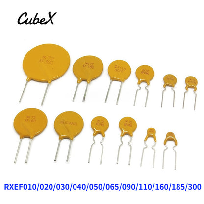 RXEF010/020/030/040/050/065/090/110/160/185/300 Self-Resetting Fuse PPTC Overcurrent Protection