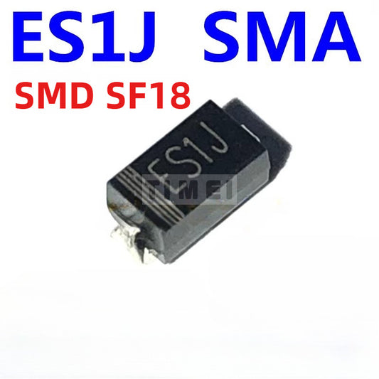 100pcs SMD ES1J SF18 SMA 1A 600V Fast Recovery Diode