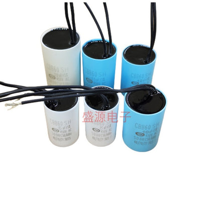 ‌CBB60 Start Run Capacitor 4UF 6UF 7UF 8UF 10UF 12UF 13UF 15UF 20UF 25UF 30UF 35UF 40UF 45UF 50UF 60UF Explosion-Proof Waterproof for Pumps, Washing Machines