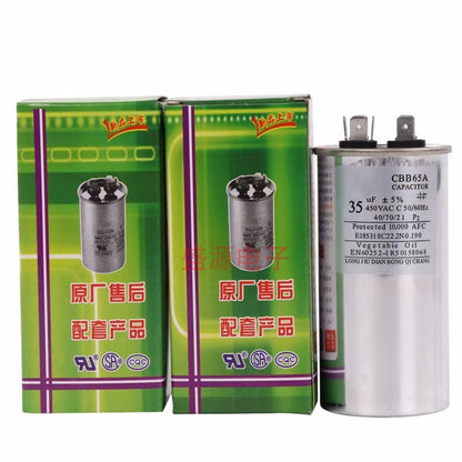 ‌CBB65 450V Air Conditioner Compressor Start Capacitor 20UF 25UF 30UF 35UF 40UF 45UF 50UF 55UF 60UF Explosion-Proof