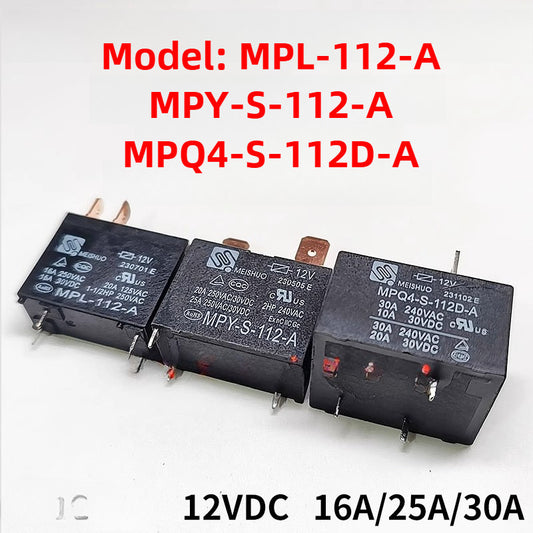 Power Relay for Microwave Oven, Water Heater & Air Conditioning Compatible with Midea, Gree, Haier MPL-112-A MPY-S-112-A MPQ4-S-112-A