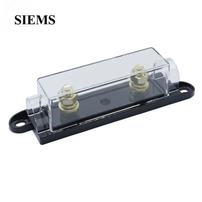 ANL Fuse Holder Transparent/Black Car Fuse Holder and ANL Fuse 30A-500A Bolt-on Fuse Holder  Automotive Audio Fuse