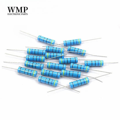 10/5Pcs 5W 1% Metal Film Resistor Resistance 0.1R~1M 1R 3.3R 4.7R 10R 33R 47R 1K 2.2K 3.3K 4.7K 10K 100K 1M Ohm Resistance