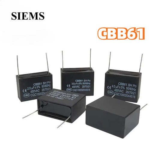 CBB61 start capacitor 450V 1UF-12UF 1.5UF 2.5UF 3UF 4.5UF 6UF 8UF 10UF Air Conditioning and Fan Starting Capacitor