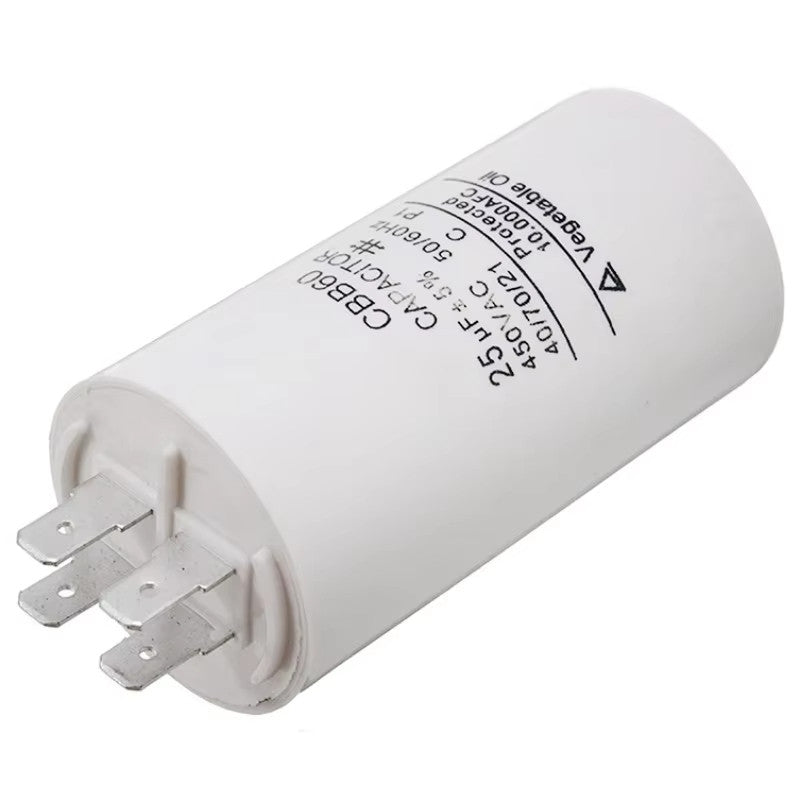 CBB60 capacitor 450V starter capacitor 4 Pin with Fixing Stud for Water Pump Washing machine refrigerator 4UF-100UF