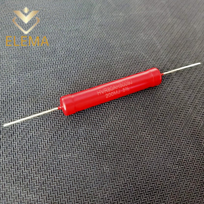 1Pcs HVR80-5W Non Inductive Red high voltage resistor 2K 10K 100K 1M 5M 30M 150M