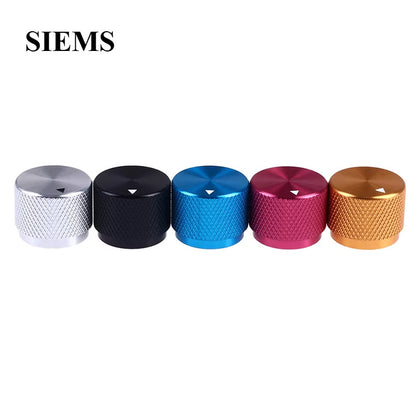 Solid Metal Aluminum Knob Audio Amplifier Volume Control Button Knob 6mm Encoder Potentiometer Switch Knob Black Blue Gold Red Silver