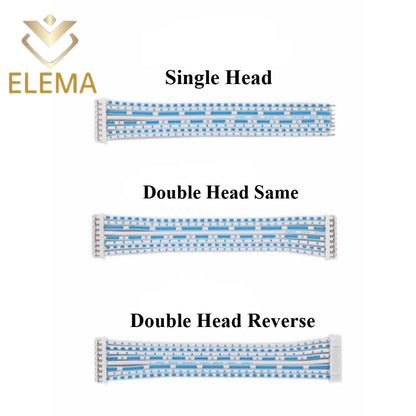 PH2.0mm Pitch 2.0mm blue White Wire Ribbon Cable Single/Double Head Same Direction/Reverse Line length 20cm 2/3/4/5/6 Pin