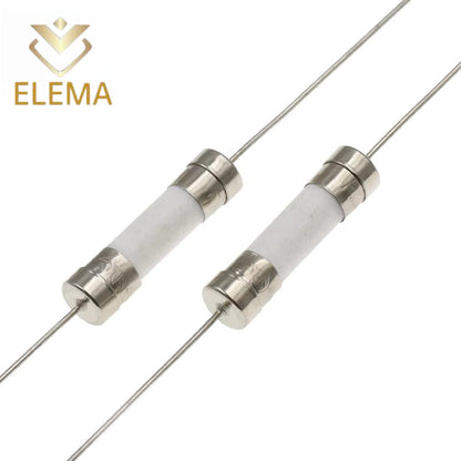 10PCS 5*20mm 6*30mm Ceramic Fuse With pin 1A 2A 3.15A 5A 6.3A 8A 10A 12A 15A 20A 25A 30A 250V Ceramic Fuse