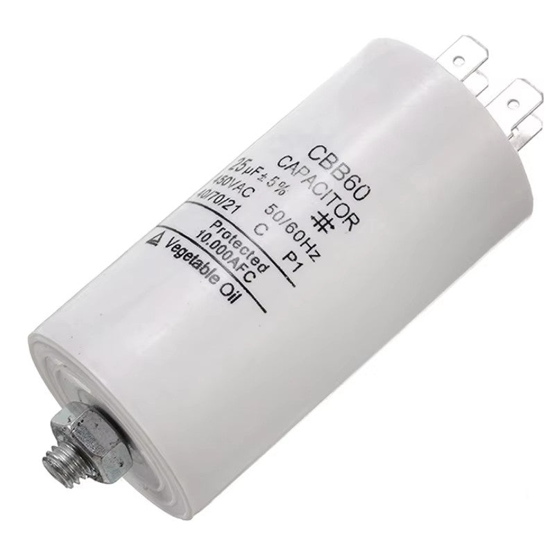 CBB60 capacitor 450V starter capacitor 4 Pin with Fixing Stud for Water Pump Washing machine refrigerator 4UF-100UF