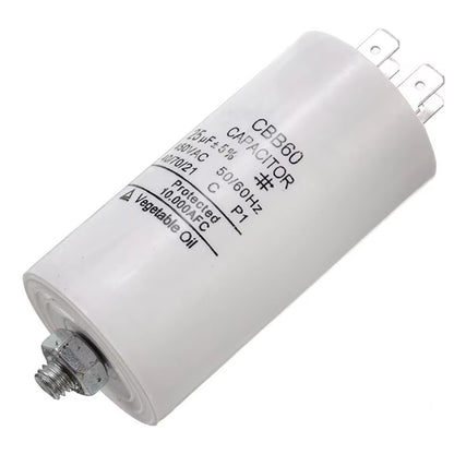 CBB60 capacitor 450V starter capacitor 4 Pin with Fixing Stud for Water Pump Washing machine refrigerator 4UF-100UF