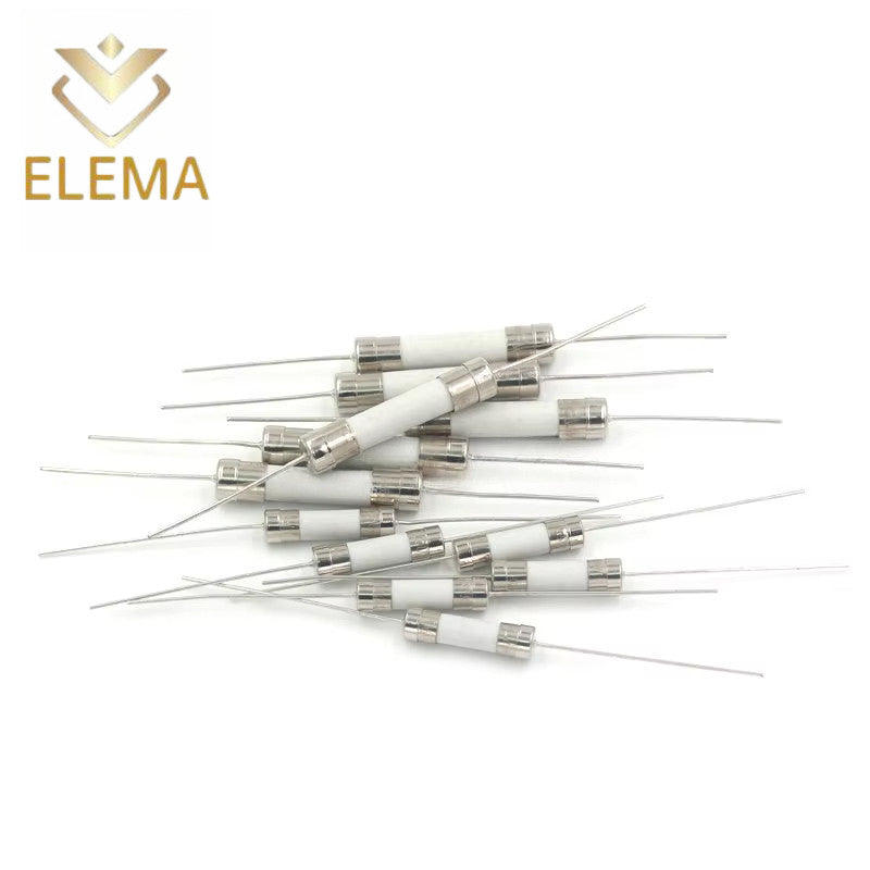 10PCS 5*20mm 6*30mm Ceramic Fuse With pin 1A 2A 3.15A 5A 6.3A 8A 10A 12A 15A 20A 25A 30A 250V Ceramic Fuse