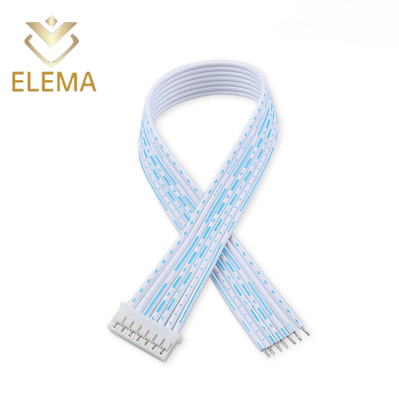 PH2.0mm Pitch 2.0mm blue White Wire Ribbon Cable Single/Double Head Same Direction/Reverse Line length 20cm 2/3/4/5/6 Pin