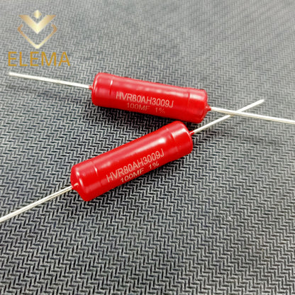1Pcs HVR80-5W Non Inductive Red high voltage resistor 2K 10K 100K 1M 5M 30M 150M