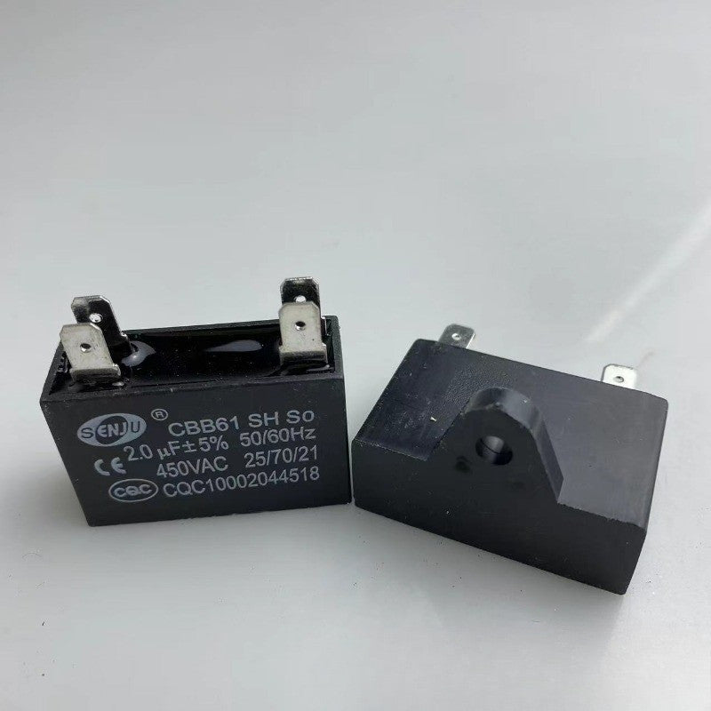 CBB61 Air Conditioner External Fan Start Capacitor Motor Run Capacitor 450V 1UF 1.2UF 1.5UF 2UF 2.5UF 3UF 3.5UF 4UF 4.5UF 5UF 6UF 8UF 10UF 12UF