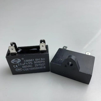 CBB61 Air Conditioner External Fan Start Capacitor Motor Run Capacitor 450V 1UF 1.2UF 1.5UF 2UF 2.5UF 3UF 3.5UF 4UF 4.5UF 5UF 6UF 8UF 10UF 12UF