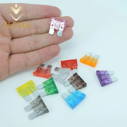 Medium Car Fuse Standard Fuse Blade Insert auto Car Truck ZINC Pins 1A 2A 3A 4A 5A 7.5A 10A 15A 20A 25A 30A 35A 40A 50A