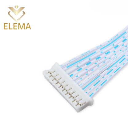 PH2.0mm Pitch 2.0mm blue White Wire Ribbon Cable Single/Double Head Same Direction/Reverse Line length 20cm 2/3/4/5/6 Pin