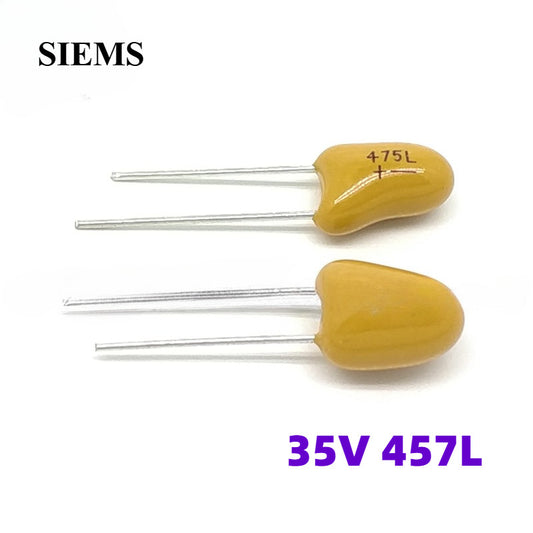 5/10/20Pcs Tantalum Capacitor DIP 35V 475 4.7UF 35V 475L Yellow Tantalum Capacitor for Welding Machine