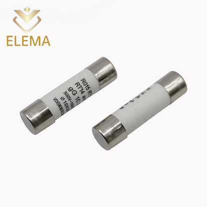 Ceramic Fuse R015 Fuse 0.5A 500V 2A/3A/4A/5A/6A/8A/10A/16A/20A/25A/32A 10*38mm RT18 RO15 Ceramic Fuse