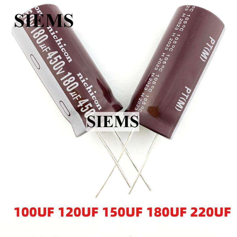 New Original Aluminum Electrolytic Capacitor 450V 100UF 120UF 150UF 180UF 220UF Electrolytic Capacitor