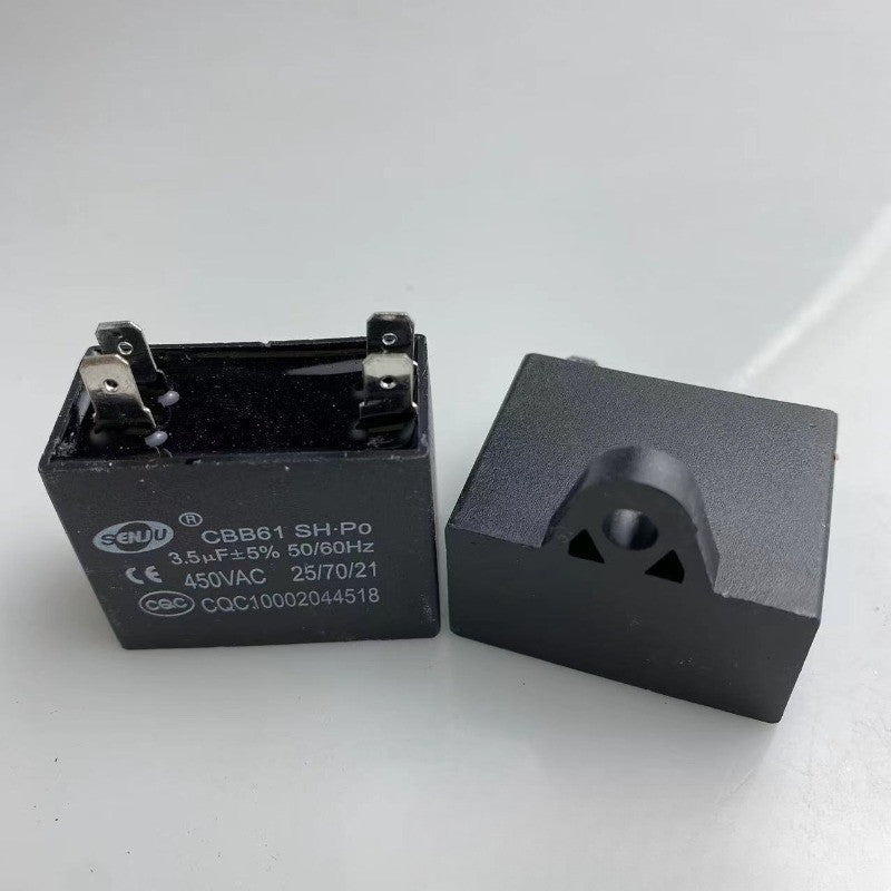 CBB61 Air Conditioner External Fan Start Capacitor Motor Run Capacitor 450V 1UF 1.2UF 1.5UF 2UF 2.5UF 3UF 3.5UF 4UF 4.5UF 5UF 6UF 8UF 10UF 12UF