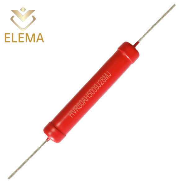 1Pcs HVR80-5W Non Inductive Red high voltage resistor 2K 10K 100K 1M 5M 30M 150M