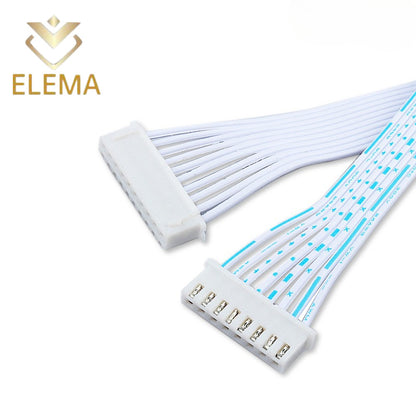 XH2.54mm Pitch blue White Wire Ribbon Cable Single/Double Head 2/3/4/5/6 Pin Line length 20cm Connector Cable XH2.54