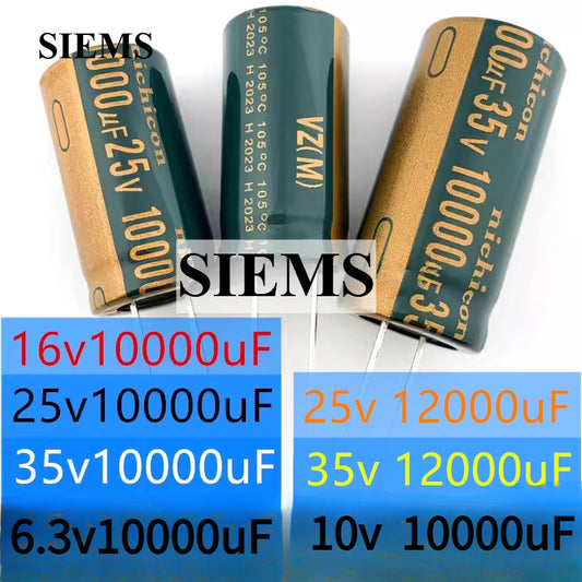 New Original Aluminum Electrolytic Capacitor 6.3V 10V 16V 25V 35V 10000UF 12000UF Electrolytic Capacitor
