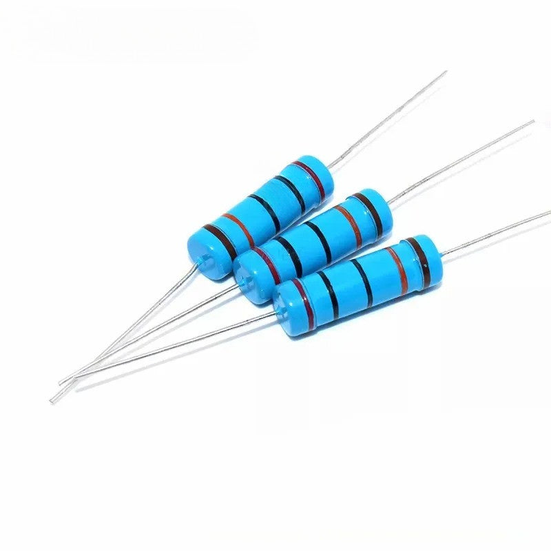10/5Pcs 5W 1% Metal Film Resistor Resistance 0.1R~1M 1R 3.3R 4.7R 10R 33R 47R 1K 2.2K 3.3K 4.7K 10K 100K 1M Ohm Resistance