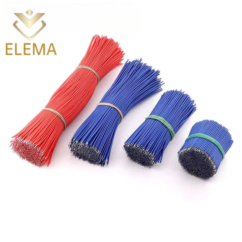 50/100Pcs Double head Tin-Plated PCB Bread board Jumper Cable Wire Connector Wire 24AWG 5/10/15/20/30cm Electronic  wire Conductor Wire