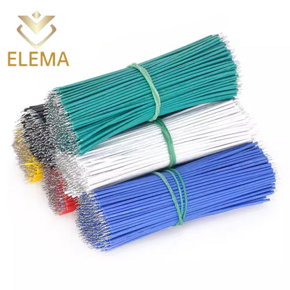 50/100Pcs Double head Tin-Plated PCB Bread board Jumper Cable Wire Connector Wire 22AWG 6cm 10cm 20cm Electronic  wire Conductor Wire